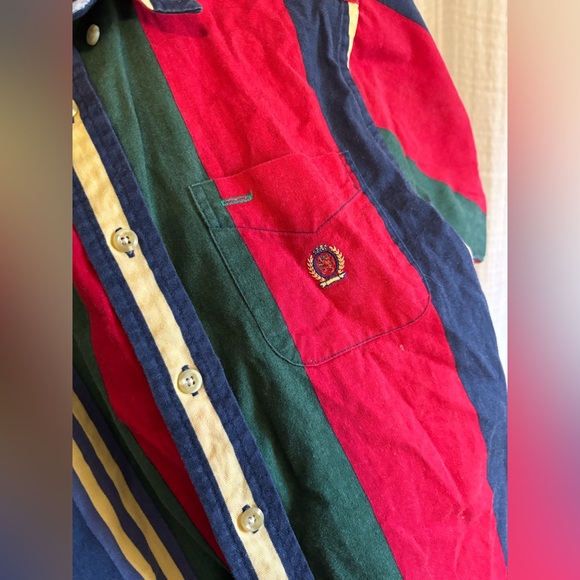 Vintage Tommy Hilfiger Boys Striped Shirt- 7 - Picture 2 of 8